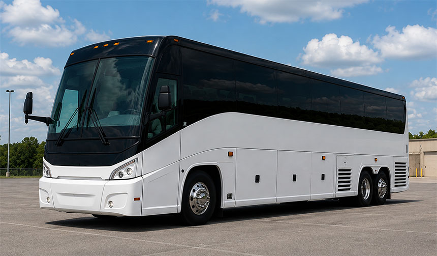 56-passenger charter bus available in Reston, VA